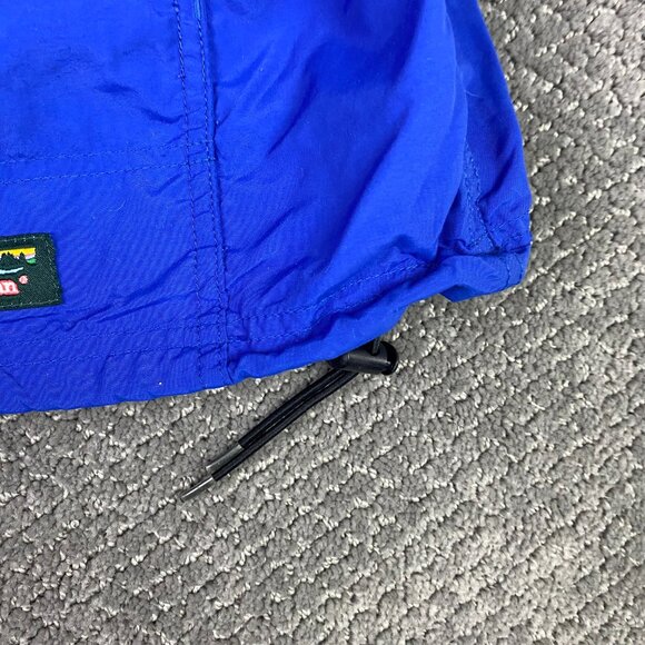 Vintage LL Bean Windbreaker Anorak Jacket Women's Blue Lightweight Packable - Picture 5 of 14
